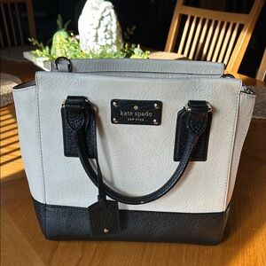 Kate Spade Two-Tone Black and White Satchel
